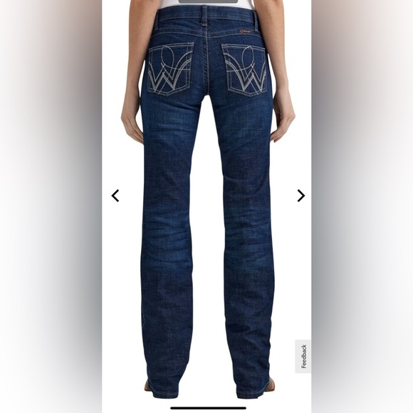 Wrangler Q-Baby Ultimate Riding Jeans for Ladies -Size 5/6x36- - Picture 2 of 8
